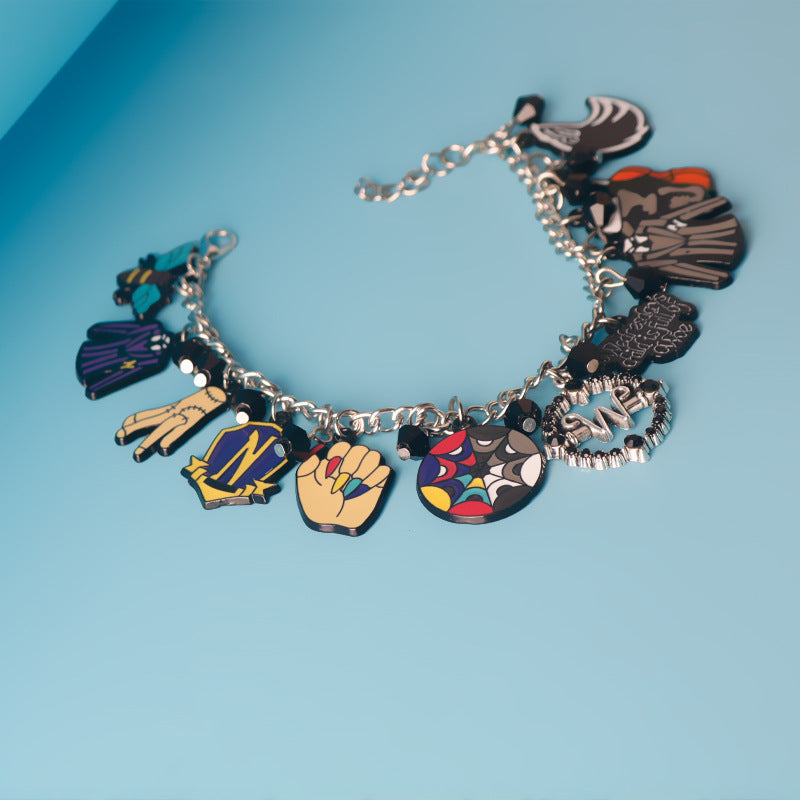 Wednesday Adams Family Alloy Combo Bracelet