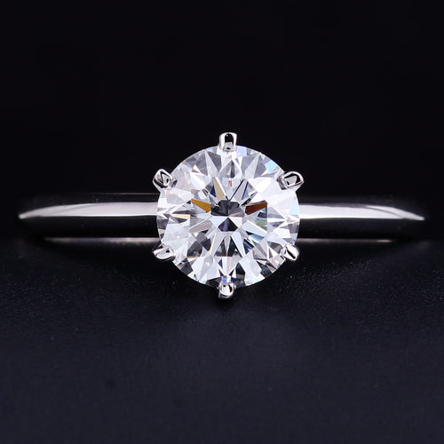 Anel de Noivado Elegante | Ouro 18K com Diamante Lab-Grown | Não Oxida