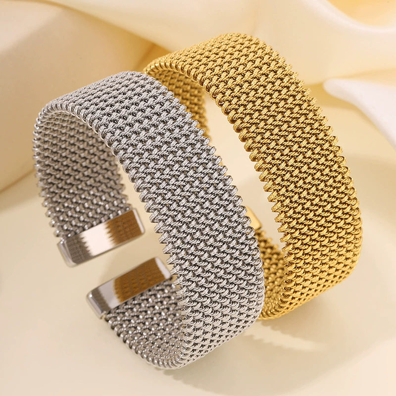 Pulseira Corda de Couro com Aço Inoxidável | Masculina e Unissexo