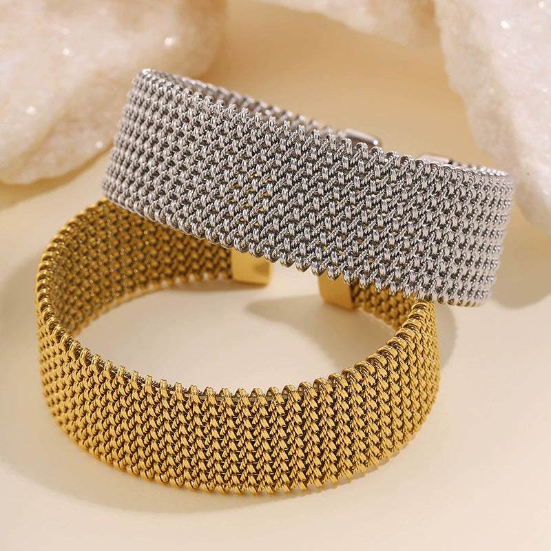 Pulseira Corda de Couro com Aço Inoxidável | Masculina e Unissexo