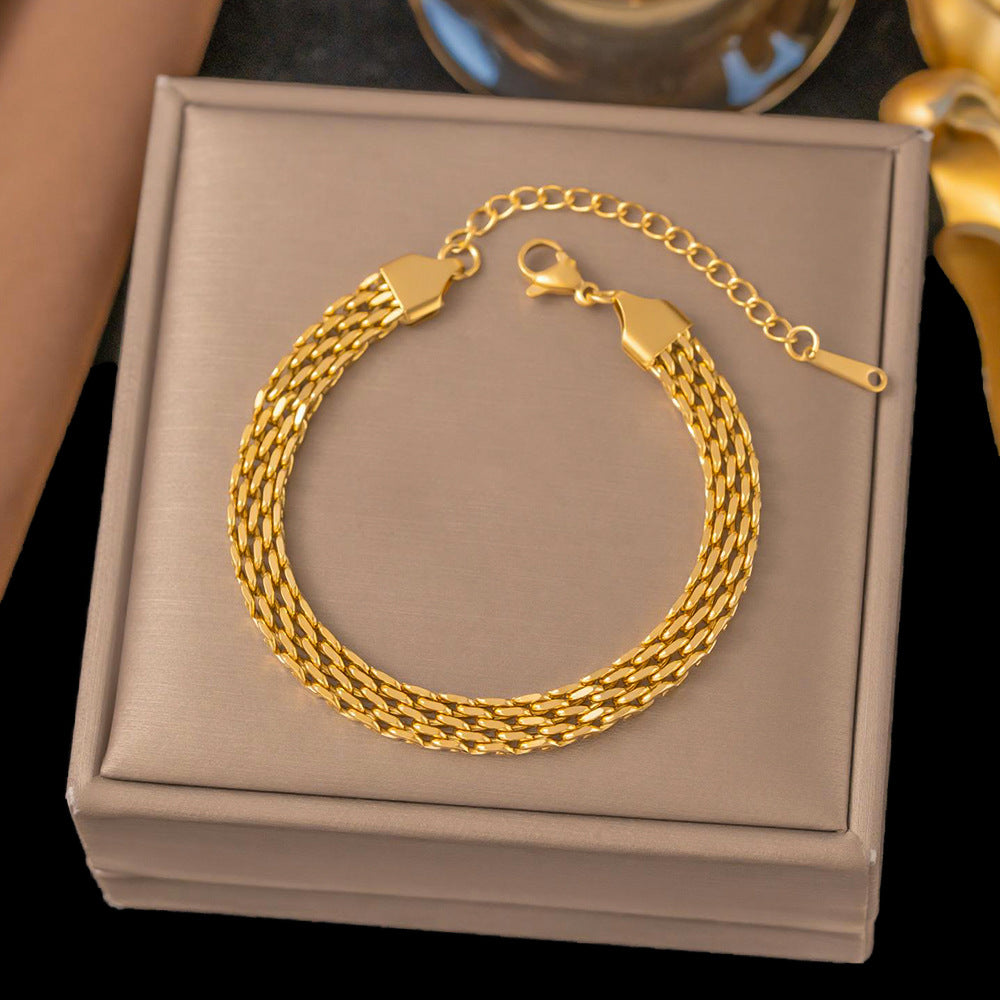 Pulseira Trançada em Aço de Titânio | Resistente e Elegante