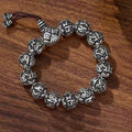 Pulseira Budista Masculina | Contas Vintage com Mantra | Design Único Yunnan