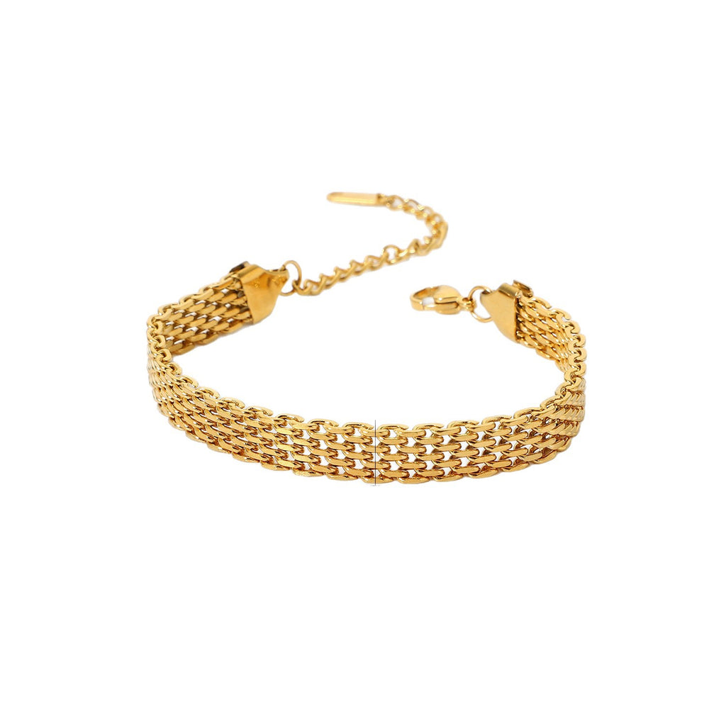 Pulseira Trançada em Aço de Titânio | Resistente e Elegante