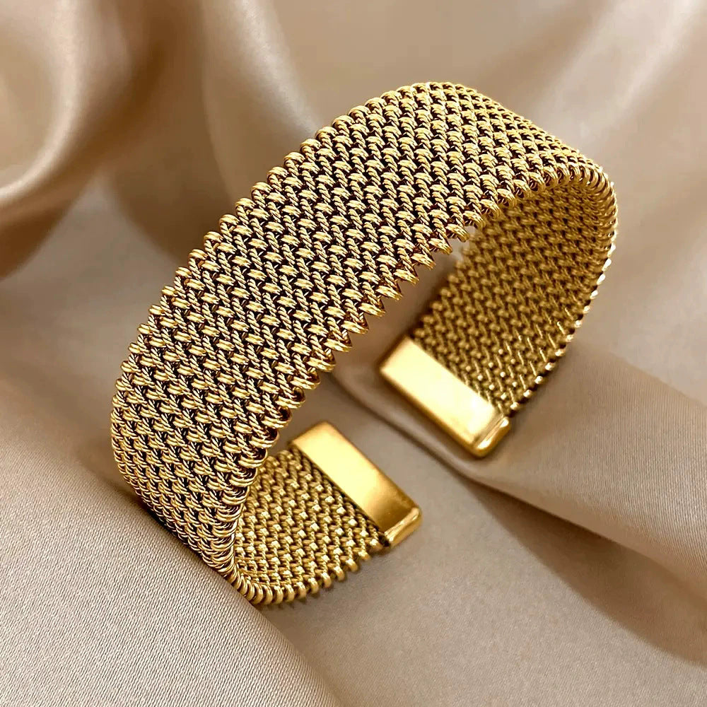 Pulseira Corda de Couro com Aço Inoxidável | Masculina e Unissexo