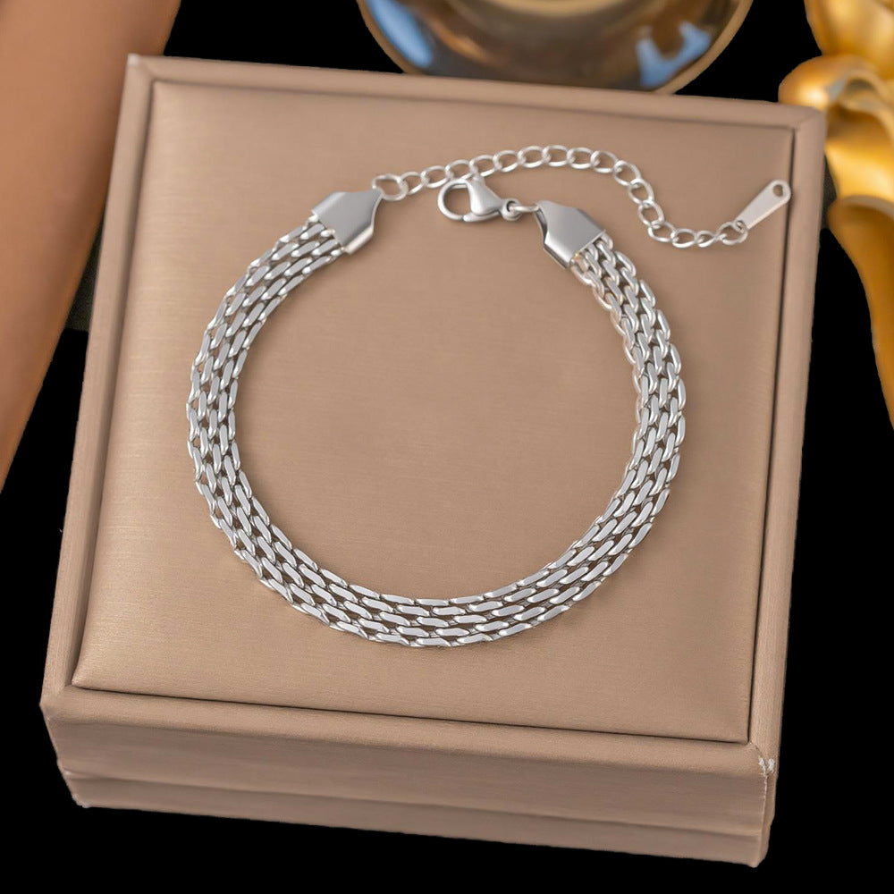 Pulseira Trançada em Aço de Titânio | Resistente e Elegante